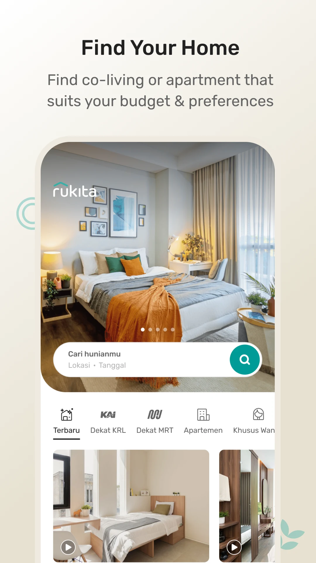 Rukita: Coliving & Apartments screenshot
